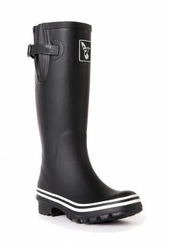 Wellington Boots Evercreatures Plain Black Tall Wellies