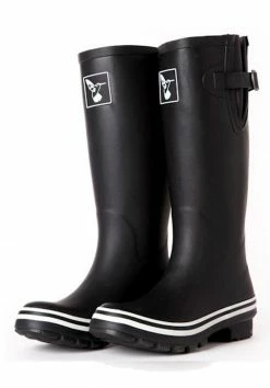 Wellington Boots Evercreatures Plain Black Tall Wellies
