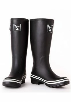 Wellington Boots Evercreatures Plain Black Tall Wellies