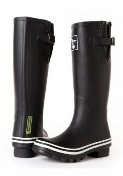 Wellington Boots Evercreatures Plain Black Tall Wellies