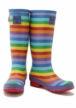 Evercreatures Rainbow Tall Wellies Wellington Boots