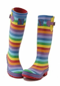 Evercreatures Rainbow Tall Wellies Wellington Boots