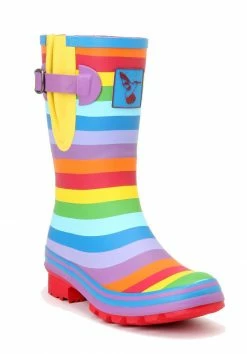 Wellington Boots Evercreatures Rainbow Short Wellies
