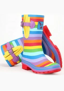 Wellington Boots Evercreatures Rainbow Short Wellies
