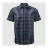 Outdoor Clothing Jack Wolfskin Mens Hot Springs Check Shirt - Night Blue