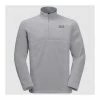 Jack Wolfskin Mens Gecko Fleece Jumper - Slate Grey Outdoor Clothing