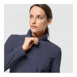 Jack Wolfskin Womens Gecko Fleece Jumper - Graphite Outdoor Clothing