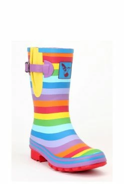 Wellington Boots Evercreatures Rainbow Short Wellies