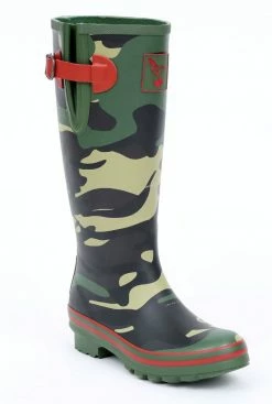 Wellington Boots Evercreatures Camouflage Tall Wellies