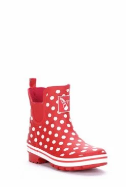 Evercreatures Polka Dot Meadow Ankle Wellies Wellington Boots