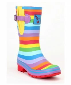 Wellington Boots Evercreatures Rainbow Short Wellies