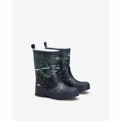 Viking Footwear Kids Jolly Thermo Print Rubber Boots - Dark Grey