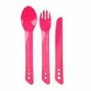 Lifeventure Ellipse Camping Cutlery Set - Pink