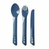 Lifeventure Ellipse Camping Cutlery Set - Navy Blue Hiking