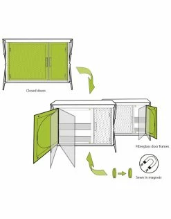 Outwell Equipment Larga Table With Storage