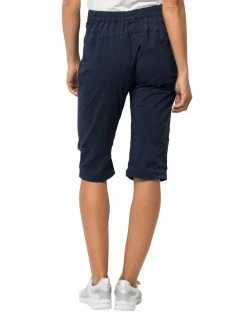 Jack Wolfskin Outdoor Clothing Womens Activate Light Three Quarter Trousers - Midnight Blue