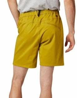 Mountain Hardwear Outdoor Clothing Mens Cederberg Pull On Short - Dark Citron