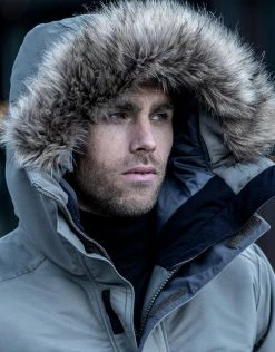 Didriksons Outdoor Clothing Mens Ben Parka Jacket - Crocodile Green