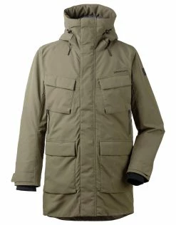 Didriksons Mens Drew Parka Jacket - Crocodile Green Outdoor Clothing