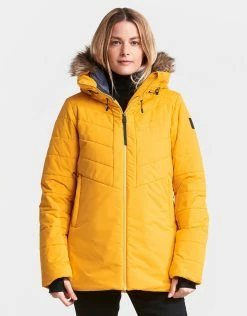 Didriksons Womens Nana Padded Jacket - Oat Yellow