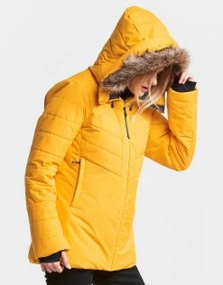 Didriksons Womens Nana Padded Jacket - Oat Yellow