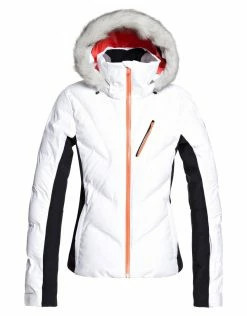 Roxy Outdoor Clothing Womens Snowstorm Ski Jacket - Bright White