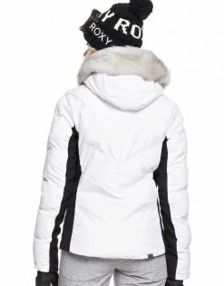 Roxy Outdoor Clothing Womens Snowstorm Ski Jacket - Bright White