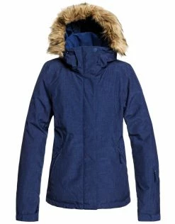 Roxy Outdoor Clothing Womens Jet Ski Solid Ski Jacket - Medieval Blue