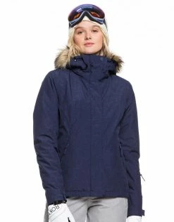 Roxy Outdoor Clothing Womens Jet Ski Solid Ski Jacket - Medieval Blue