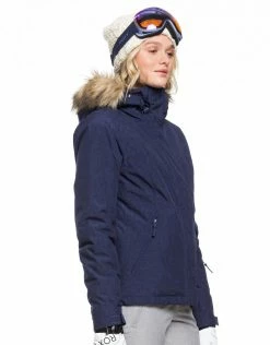 Roxy Outdoor Clothing Womens Jet Ski Solid Ski Jacket - Medieval Blue