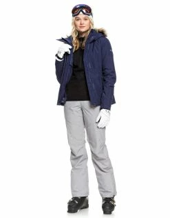 Roxy Outdoor Clothing Womens Jet Ski Solid Ski Jacket - Medieval Blue