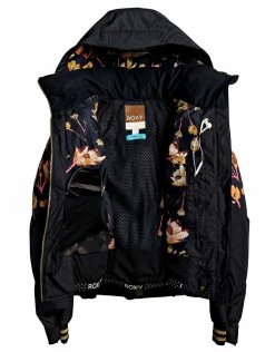 Roxy Outdoor Clothing Womens Torah Bright Summit Ski Jacket - True Black Magnolia