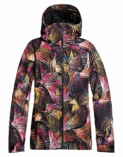 Roxy Womens Essence GTX 2L Ski Jacket - True Black Night Palm