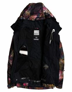 Roxy Womens Essence GTX 2L Ski Jacket - True Black Night Palm