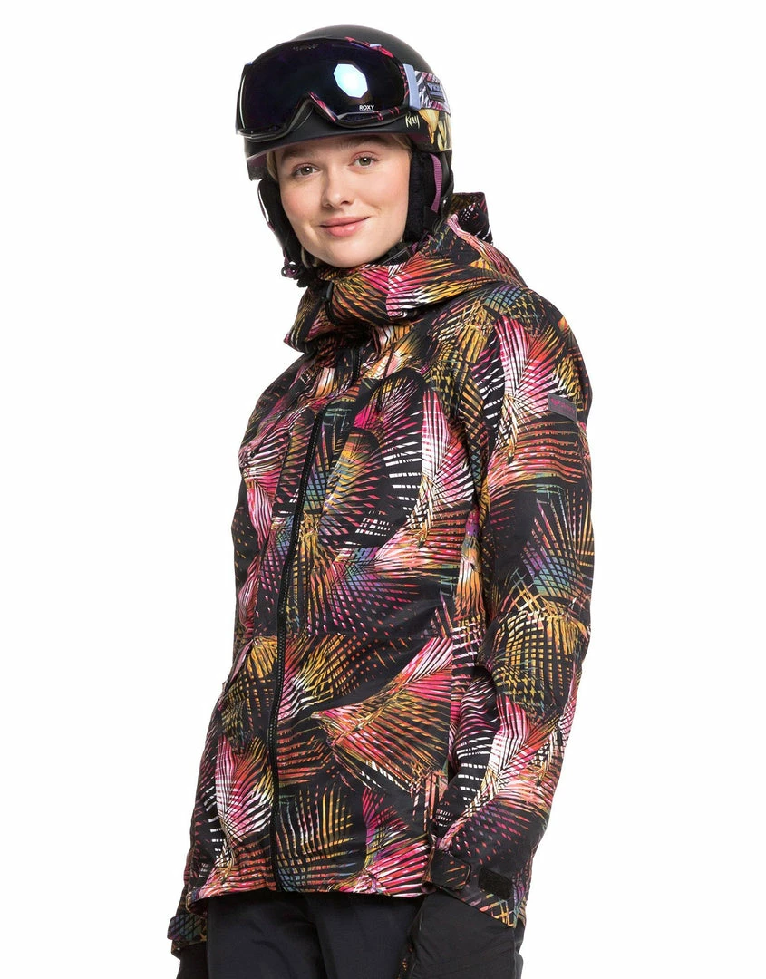 Roxy Womens Essence GTX 2L Ski Jacket - True Black Night Palm