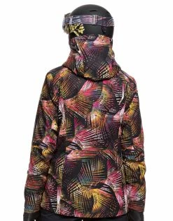 Roxy Womens Essence GTX 2L Ski Jacket - True Black Night Palm