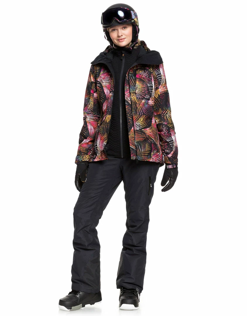 Roxy Womens Essence GTX 2L Ski Jacket - True Black Night Palm