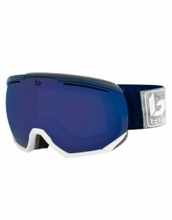 Bolle Northstar Ski Goggle - Matte Navy White With Bronze Blue Lens Ski Goggles