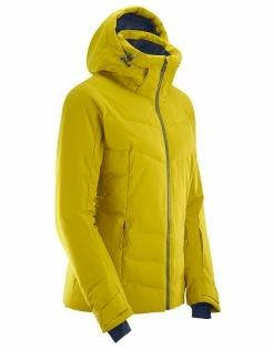 Salomon Outdoor Clothing Womens Icepuff Ski Jacket - Golden Palm