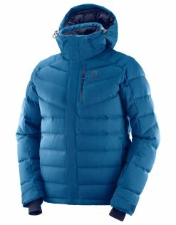 Salomon Outdoor Clothing Mens Icetown Ski Jacket - Poseidon
