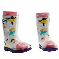 Squelch Wellies Transparent Welly Boots And Sock Package - Ballerina Dancers Jackets