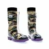 Squelch Wellies Transparent Welly Boots And Sock Package - Camo Jackets