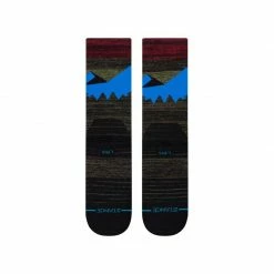 Stance Unisex Divide St Crew Sock - Red Walking Socks