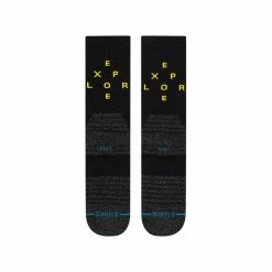 Stance Unisex Exploration Crew Sock - Black Walking Socks