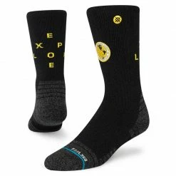 Stance Unisex Exploration Crew Sock - Black Walking Socks