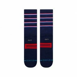 Stance Unisex Independence Crew Sock - Navy Blue Walking Socks
