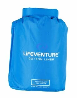 Lifeventure Cotton Sleeping Bag Liner - Rectangular Hiking