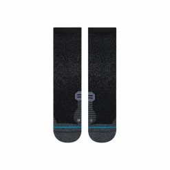 Stance Unisex Run Crew Sock - Black Walking Socks