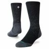 Stance Unisex Run Crew Sock - Black Walking Socks