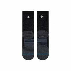 Stance Unisex Run Wool Crew Sock - Black Walking Socks
